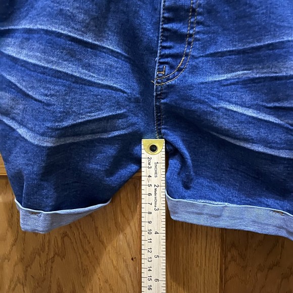 Listicle Women's L Blue Denim Rhomper Shortalls Farmer Festival Eras Tour - Picture 6 of 8